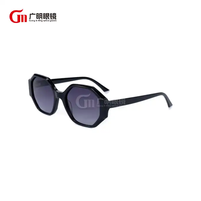brown hexagon sunglasses